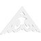 Ekena Millwork Pitch Preston Architectural Grade PVC Gable Pediment, 60"W x 27 1/2"H x 1"P (11/12) GPP060X028X100PRE - alternate 1